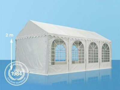 4x8m PVC Marquee / Party Tent w. Groundbar, white
