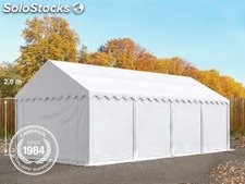 4x8m PVC Storage Tent / Shelter w. Groundbar, white