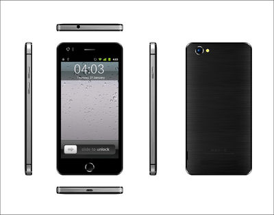 5.0 inch smart phone i6 MTK6582 quad-core wcdma gsm dual-sim 1GB 8GB
