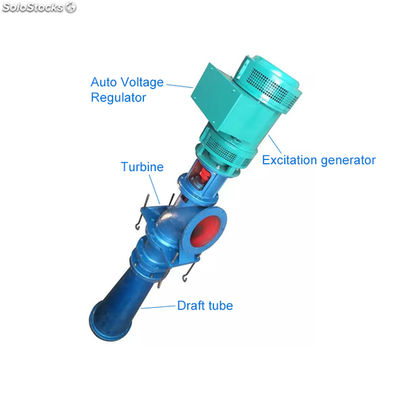 5-50KW Kaplan turbina micro generador hidraulico - Foto 3