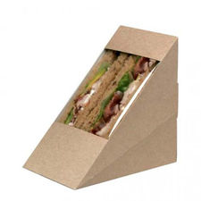 500 envases para sandwich con ventana 123x72x123mm