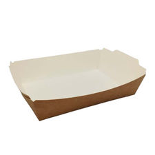 500 envases take away kraft-blanco 1000ml 19x14x5cm