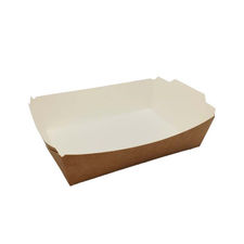 500 envases take away kraft-blanco 825ml 16x12x5cm