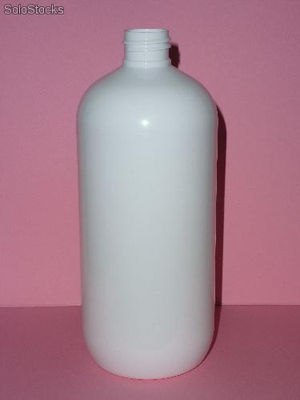 500 ml Boston Round bottle in white pet, neck 24/410