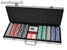 500 Poker Chips mit Alukoffer (11,5 Gramm, Chips DELUXE)