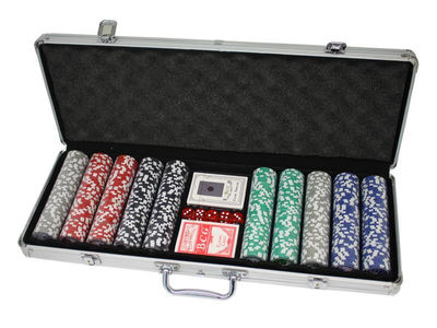 500 Poker Chips mit Alukoffer (11,5 Gramm, Chips DELUXE) - Foto 2