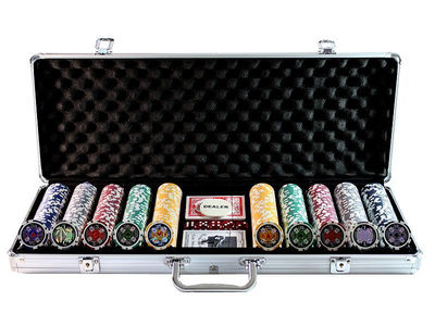 500 Poker Chips mit Alukoffer (11,5 Gramm, Chips LASER) - Foto 2