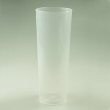 500 vasos de tubo PP 300ml transparentes