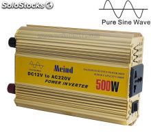 500W inversor de corriente onda senoidal pura convertidor solar AC cargador auto