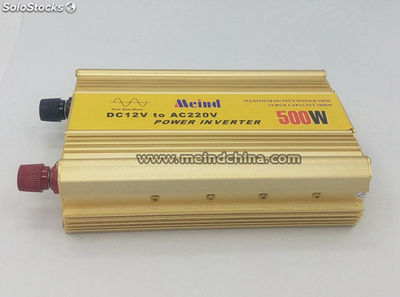 500W inversor de corriente onda senoidal pura convertidor solar AC cargador auto - Foto 4