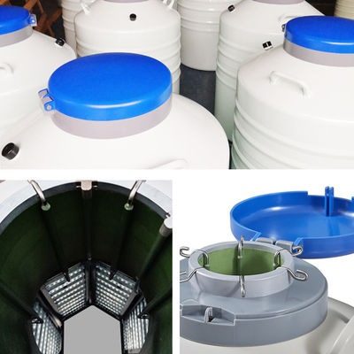 50L tanque de sêmen de nitrogênio líquido dewar para laboratório - Foto 2