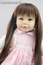 53 cm cheveux longs belle poupée