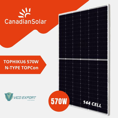 570w Canadian Solar Ntype TOPCon 144 cells 35 unidades