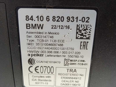 5799952 centralita unidad control telefono / 84106820931 / para bmw serie 1 lim. - Foto 4