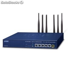 5G nr Cellular + Wi-Fi 6 ax 1800 Dual Band + 1-Port 1000X sfp vpn Security Rout