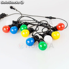 5M 10LED/a todos colores luces de fiestas