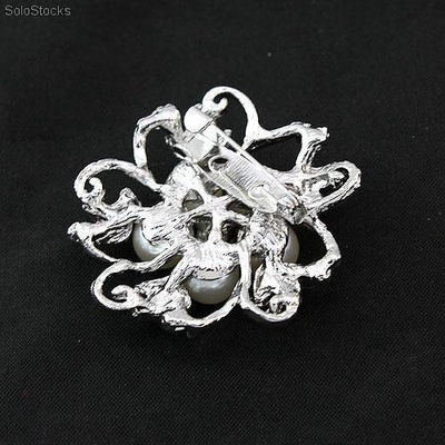 5Pearls Alloy Flower Brooches - Foto 2