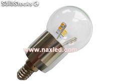 5w fancy ball led bulbs, dimmable, e14, frosted/clear lens