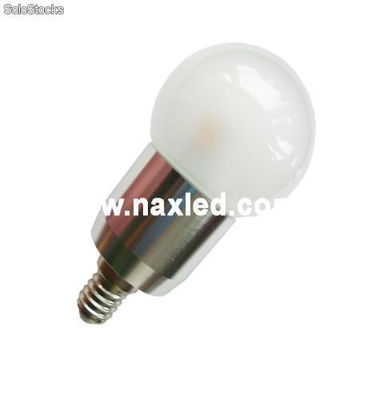 5w fancy ball led bulbs, frosted/clear cover, e14 base