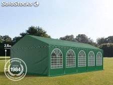 5x10m 2.6m Sides PVC Marquee / Party Tent w. Groundbar, dark green