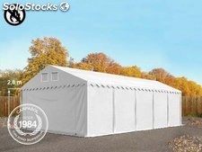 5x10m 2.6m Sides PVC Storage Tent / Shelter w. Groundbar, fire resistant white