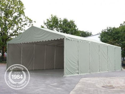 5x10m 2.6m Sides PVC Storage Tent / Shelter w. Groundbar, fire resistant white - Foto 2