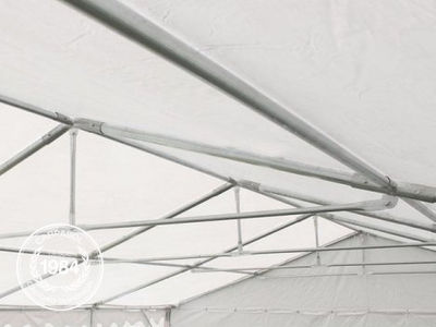 5x10m 2.6m Sides PVC Storage Tent / Shelter w. Groundbar, white - Foto 5