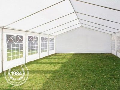 5x10m PE Marquee / Party Tent, white - Foto 5