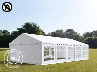 5x10m PVC Marquee / Party Tent, fire resistant white