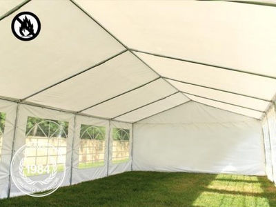 5x10m PVC Marquee / Party Tent, fire resistant white - Foto 5