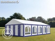 5x10m PVC Marquee / Party Tent w. Groundbar, blue-white