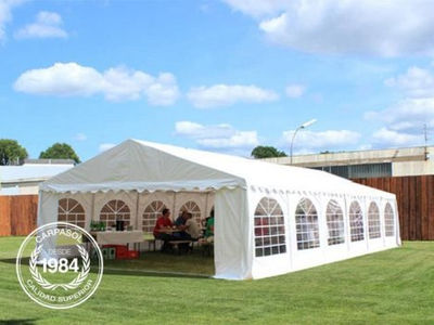 5x10m PVC Marquee / Party Tent w. Groundbar, blue-white - Foto 2
