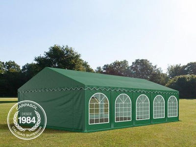 5x10m PVC Marquee / Party Tent w. Groundbar, dark green