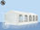 5x10m PVC Marquee / Party Tent w. Groundbar, fire resistant white - 1