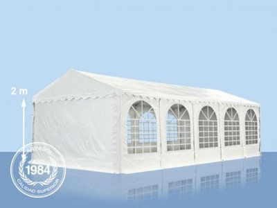 5x10m PVC Marquee / Party Tent w. Groundbar, white