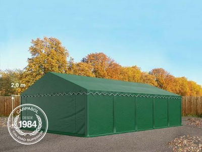 5x10m PVC Storage Tent / Shelter, dark green