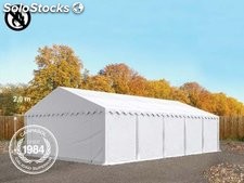 5x10m PVC Storage Tent / Shelter w. Groundbar, fire resistant white
