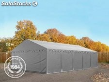 5x10m PVC Storage Tent / Shelter w. Groundbar, grey