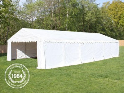 5x10m PVC Storage Tent / Shelter w. Groundbar, white - Foto 2