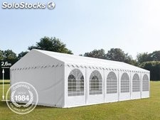 5x12m 2.6m Sides PVC Marquee / Party Tent w. Groundbar, white