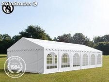 5x12m PVC Marquee / Party Tent w. Groundbar, fire resistant white