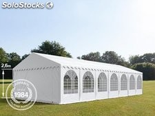 5x14m 2.6m Sides PVC Marquee / Party Tent w. Groundbar, white
