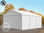 5x6m 2.6m Sides PVC Storage Tent / Shelter w. Groundbar, fire resistant white - 1