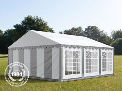 5x6m PVC Marquee / Party Tent, grey-white