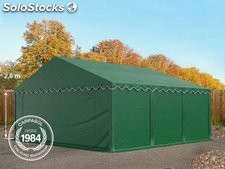 5x6m PVC Storage Tent / Shelter w. Groundbar, dark green