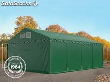 5x8m 2.6m Sides PVC Storage Tent / Shelter w. Groundbar, dark green
