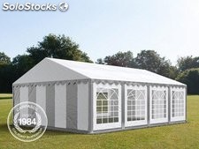 5x8m PVC Marquee / Party Tent, grey-white