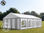 5x8m PVC Marquee / Party Tent w. Groundbar, fire resistant grey-white - 1