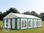 5x8m PVC Marquee / Party Tent w. Groundbar, green-white - 1