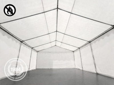 5x8m PVC Storage Tent / Shelter, fire resistant white - Foto 2